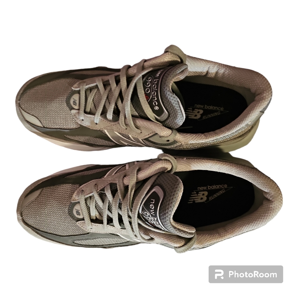 EUC New Balance 990v6 gray running shoes, size 14EEEE. - Picture 4 of 10